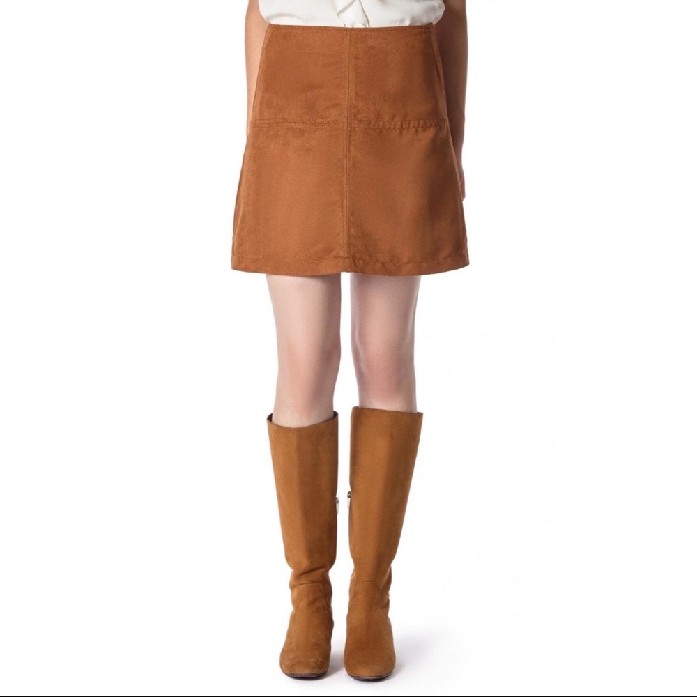 Sanctuary suede easy mod skirt Size M NWT